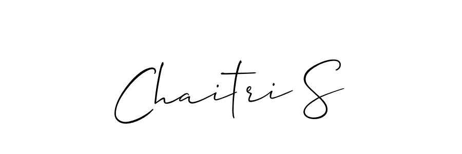 The best way (Allison_Script) to make a short signature is to pick only two or three words in your name. The name Chaitri S include a total of six letters. For converting this name. Chaitri S signature style 2 images and pictures png