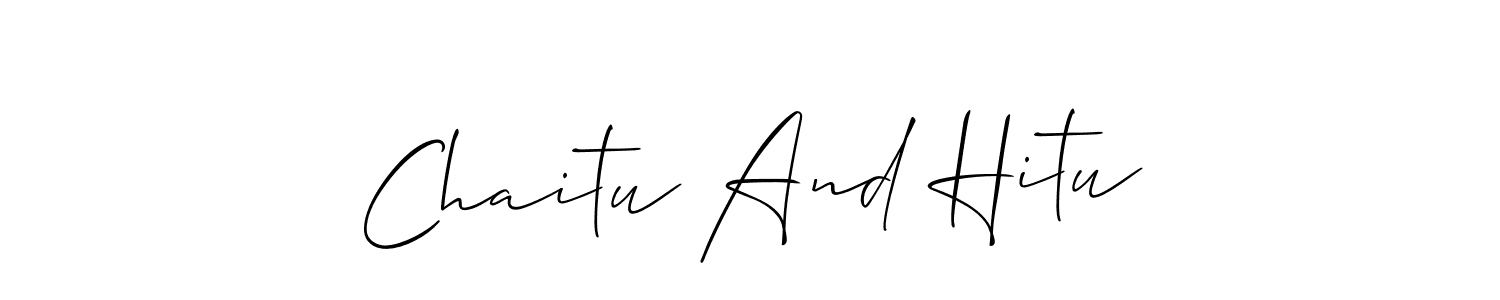 Here are the top 10 professional signature styles for the name Chaitu And Hitu. These are the best autograph styles you can use for your name. Chaitu And Hitu signature style 2 images and pictures png