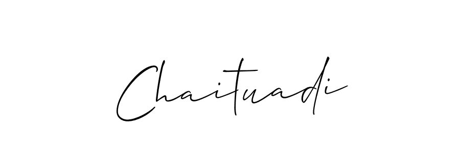 Also we have Chaituadi name is the best signature style. Create professional handwritten signature collection using Allison_Script autograph style. Chaituadi signature style 2 images and pictures png