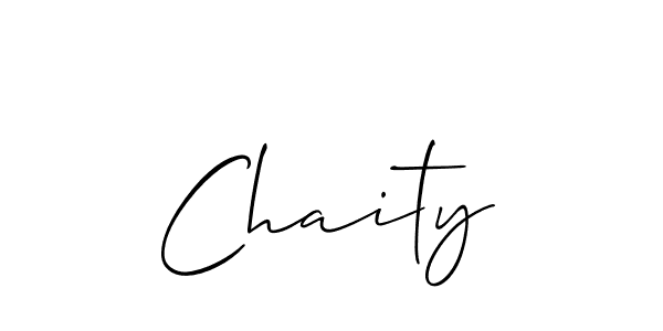 Chaity stylish signature style. Best Handwritten Sign (Allison_Script) for my name. Handwritten Signature Collection Ideas for my name Chaity. Chaity signature style 2 images and pictures png