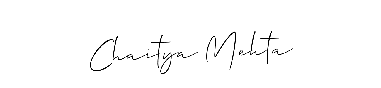 You should practise on your own different ways (Allison_Script) to write your name (Chaitya Mehta) in signature. don't let someone else do it for you. Chaitya Mehta signature style 2 images and pictures png