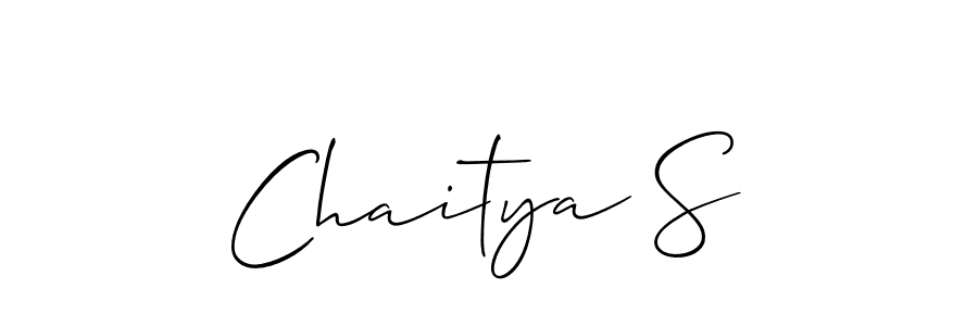 How to Draw Chaitya S signature style? Allison_Script is a latest design signature styles for name Chaitya S. Chaitya S signature style 2 images and pictures png