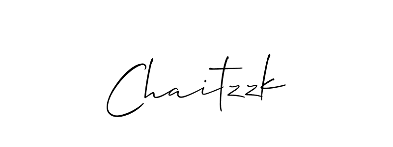 How to make Chaitzzk signature? Allison_Script is a professional autograph style. Create handwritten signature for Chaitzzk name. Chaitzzk signature style 2 images and pictures png