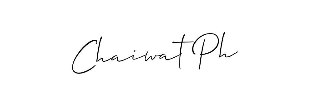 Use a signature maker to create a handwritten signature online. With this signature software, you can design (Allison_Script) your own signature for name Chaiwat Ph. Chaiwat Ph signature style 2 images and pictures png