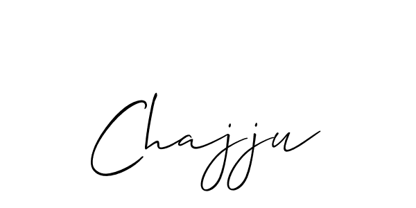 Design your own signature with our free online signature maker. With this signature software, you can create a handwritten (Allison_Script) signature for name Chajju. Chajju signature style 2 images and pictures png