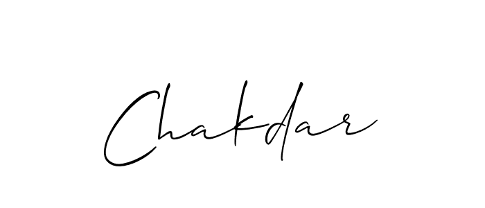 Make a beautiful signature design for name Chakdar. With this signature (Allison_Script) style, you can create a handwritten signature for free. Chakdar signature style 2 images and pictures png