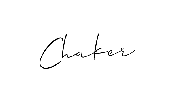 Best and Professional Signature Style for Chaker. Allison_Script Best Signature Style Collection. Chaker signature style 2 images and pictures png