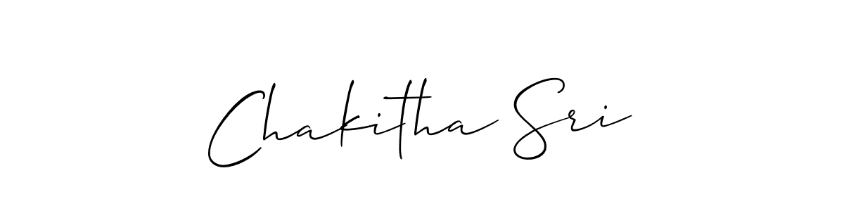 if you are searching for the best signature style for your name Chakitha Sri. so please give up your signature search. here we have designed multiple signature styles  using Allison_Script. Chakitha Sri signature style 2 images and pictures png