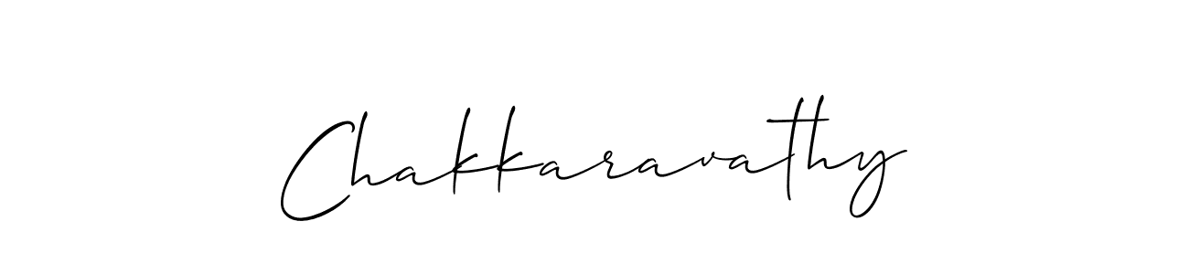 Create a beautiful signature design for name Chakkaravathy. With this signature (Allison_Script) fonts, you can make a handwritten signature for free. Chakkaravathy signature style 2 images and pictures png