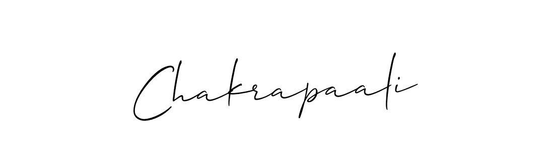 Create a beautiful signature design for name Chakrapaali. With this signature (Allison_Script) fonts, you can make a handwritten signature for free. Chakrapaali signature style 2 images and pictures png