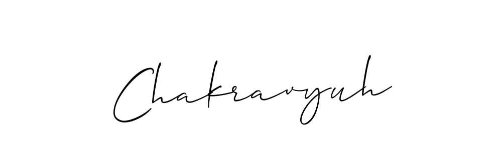 Also we have Chakravyuh name is the best signature style. Create professional handwritten signature collection using Allison_Script autograph style. Chakravyuh signature style 2 images and pictures png
