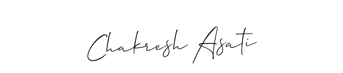 Chakresh Asati stylish signature style. Best Handwritten Sign (Allison_Script) for my name. Handwritten Signature Collection Ideas for my name Chakresh Asati. Chakresh Asati signature style 2 images and pictures png