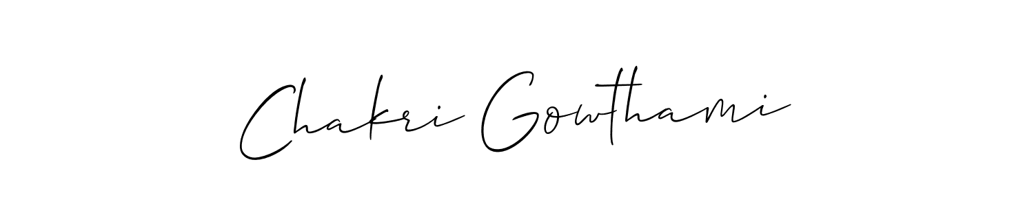 Make a beautiful signature design for name Chakri Gowthami. Use this online signature maker to create a handwritten signature for free. Chakri Gowthami signature style 2 images and pictures png
