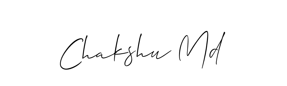 Make a short Chakshu Md signature style. Manage your documents anywhere anytime using Allison_Script. Create and add eSignatures, submit forms, share and send files easily. Chakshu Md signature style 2 images and pictures png