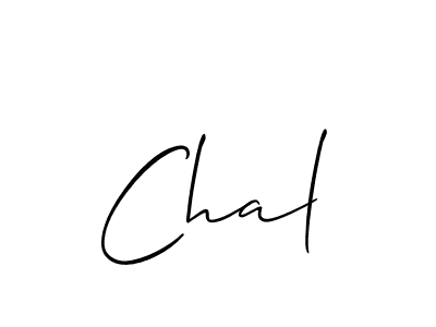 How to make Chal name signature. Use Allison_Script style for creating short signs online. This is the latest handwritten sign. Chal signature style 2 images and pictures png