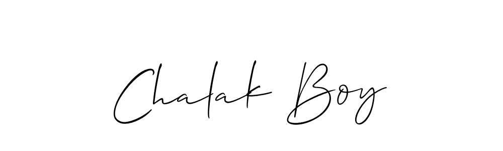 How to make Chalak Boy signature? Allison_Script is a professional autograph style. Create handwritten signature for Chalak Boy name. Chalak Boy signature style 2 images and pictures png