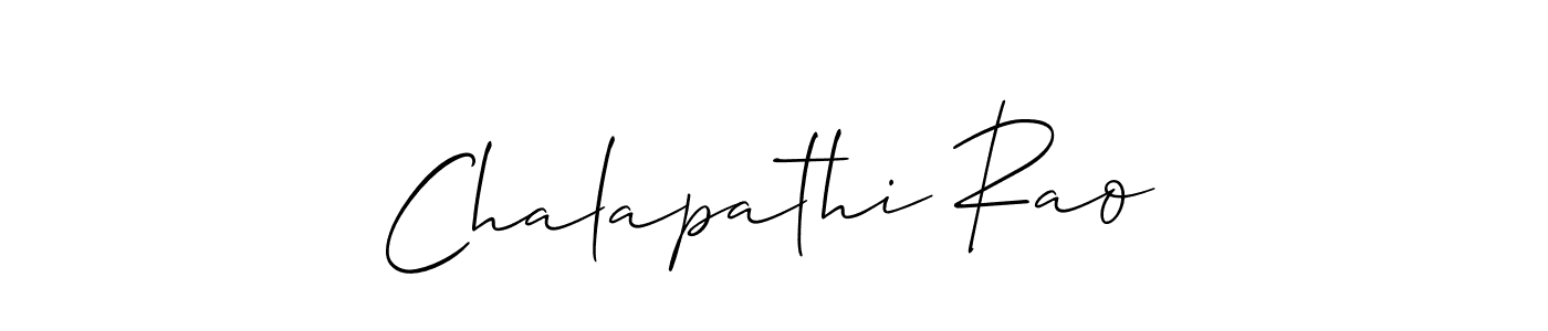 Create a beautiful signature design for name Chalapathi Rao. With this signature (Allison_Script) fonts, you can make a handwritten signature for free. Chalapathi Rao signature style 2 images and pictures png