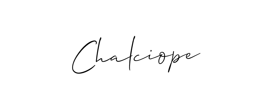 The best way (Allison_Script) to make a short signature is to pick only two or three words in your name. The name Chalciope include a total of six letters. For converting this name. Chalciope signature style 2 images and pictures png
