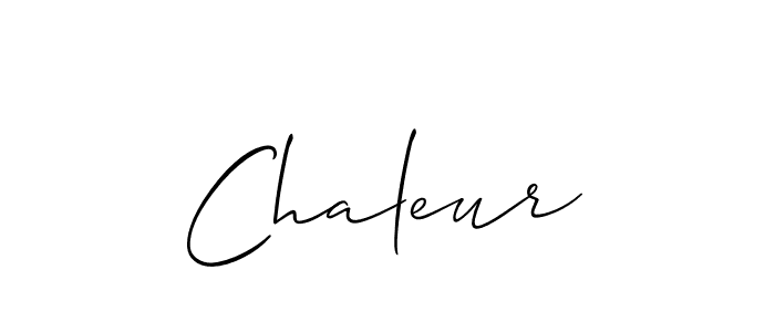 Once you've used our free online signature maker to create your best signature Allison_Script style, it's time to enjoy all of the benefits that Chaleur name signing documents. Chaleur signature style 2 images and pictures png