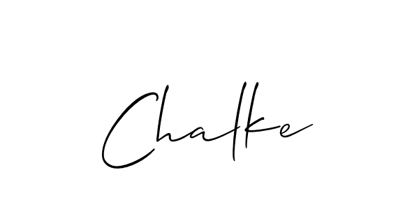 It looks lik you need a new signature style for name Chalke. Design unique handwritten (Allison_Script) signature with our free signature maker in just a few clicks. Chalke signature style 2 images and pictures png