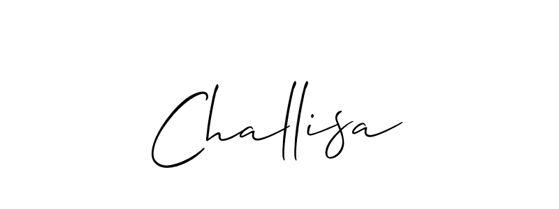 How to Draw Challisa signature style? Allison_Script is a latest design signature styles for name Challisa. Challisa signature style 2 images and pictures png