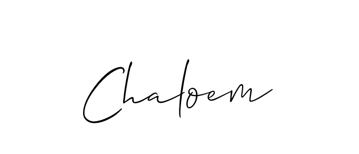 Allison_Script is a professional signature style that is perfect for those who want to add a touch of class to their signature. It is also a great choice for those who want to make their signature more unique. Get Chaloem name to fancy signature for free. Chaloem signature style 2 images and pictures png