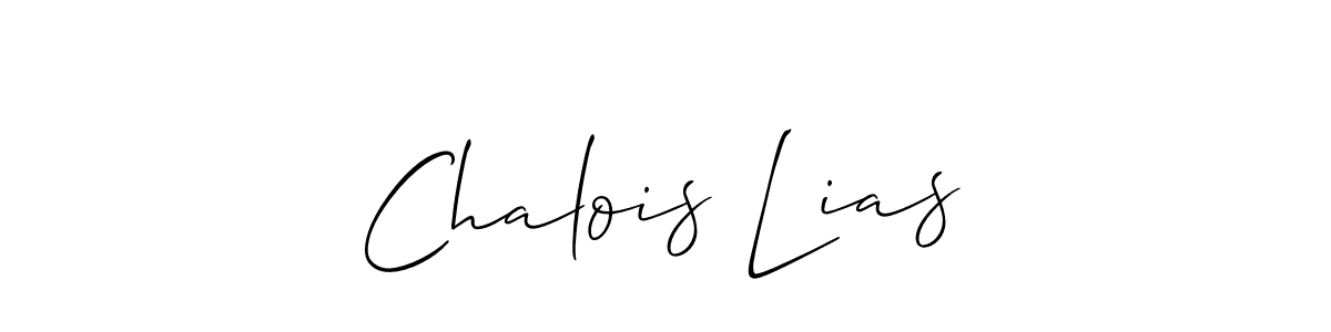 Chalois Lias stylish signature style. Best Handwritten Sign (Allison_Script) for my name. Handwritten Signature Collection Ideas for my name Chalois Lias. Chalois Lias signature style 2 images and pictures png