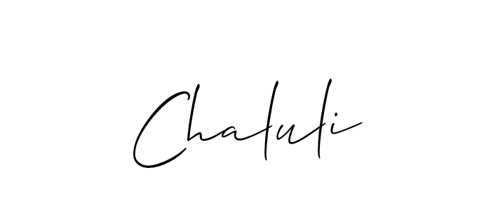 Chaluli stylish signature style. Best Handwritten Sign (Allison_Script) for my name. Handwritten Signature Collection Ideas for my name Chaluli. Chaluli signature style 2 images and pictures png