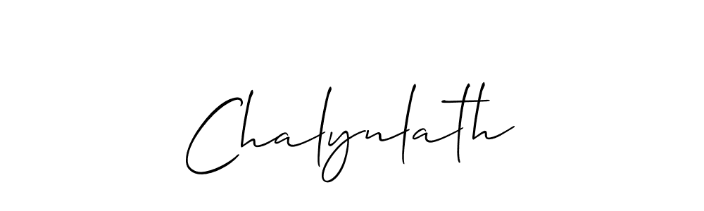 How to make Chalynlath name signature. Use Allison_Script style for creating short signs online. This is the latest handwritten sign. Chalynlath signature style 2 images and pictures png