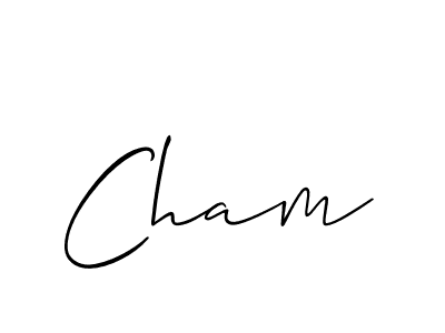 How to make Cham name signature. Use Allison_Script style for creating short signs online. This is the latest handwritten sign. Cham signature style 2 images and pictures png