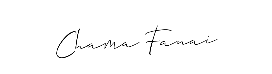 Chama Fanai stylish signature style. Best Handwritten Sign (Allison_Script) for my name. Handwritten Signature Collection Ideas for my name Chama Fanai. Chama Fanai signature style 2 images and pictures png