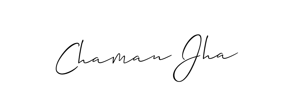 Once you've used our free online signature maker to create your best signature Allison_Script style, it's time to enjoy all of the benefits that Chaman Jha name signing documents. Chaman Jha signature style 2 images and pictures png