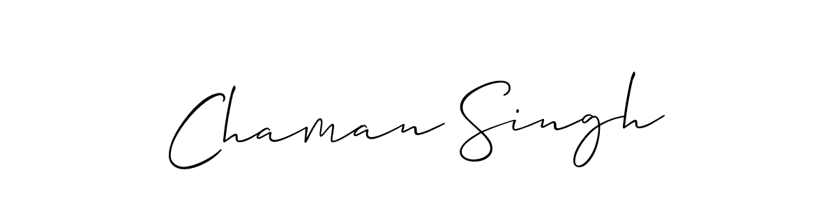 Create a beautiful signature design for name Chaman Singh. With this signature (Allison_Script) fonts, you can make a handwritten signature for free. Chaman Singh signature style 2 images and pictures png