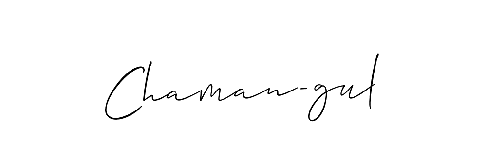 Use a signature maker to create a handwritten signature online. With this signature software, you can design (Allison_Script) your own signature for name Chaman-gul. Chaman-gul signature style 2 images and pictures png