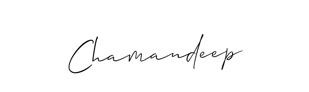 Make a short Chamandeep signature style. Manage your documents anywhere anytime using Allison_Script. Create and add eSignatures, submit forms, share and send files easily. Chamandeep signature style 2 images and pictures png