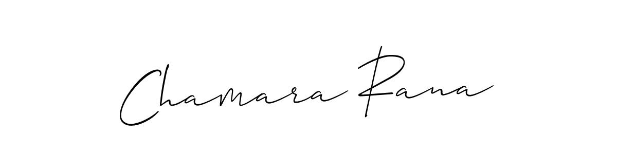 Also we have Chamara Rana name is the best signature style. Create professional handwritten signature collection using Allison_Script autograph style. Chamara Rana signature style 2 images and pictures png