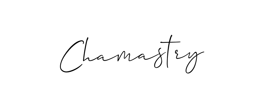 Use a signature maker to create a handwritten signature online. With this signature software, you can design (Allison_Script) your own signature for name Chamastry. Chamastry signature style 2 images and pictures png
