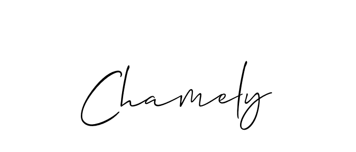 Here are the top 10 professional signature styles for the name Chamely. These are the best autograph styles you can use for your name. Chamely signature style 2 images and pictures png