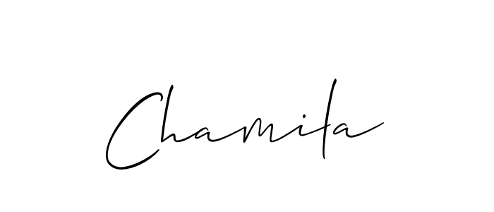 Also You can easily find your signature by using the search form. We will create Chamila name handwritten signature images for you free of cost using Allison_Script sign style. Chamila signature style 2 images and pictures png