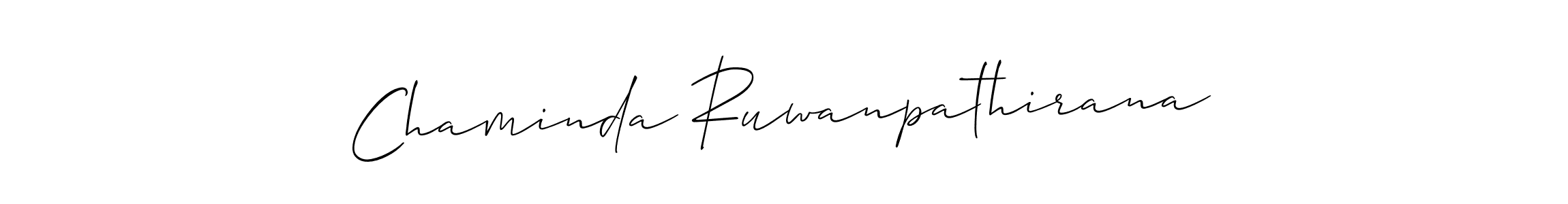 Also we have Chaminda Ruwanpathirana name is the best signature style. Create professional handwritten signature collection using Allison_Script autograph style. Chaminda Ruwanpathirana signature style 2 images and pictures png