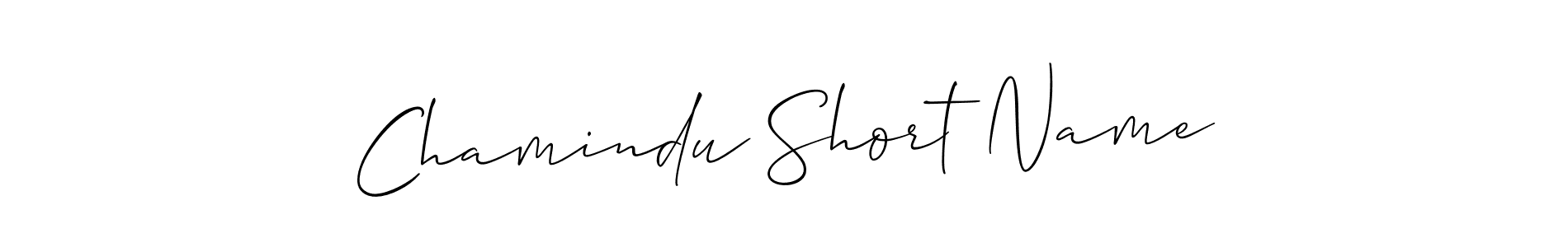 How to make Chamindu Short Name name signature. Use Allison_Script style for creating short signs online. This is the latest handwritten sign. Chamindu Short Name signature style 2 images and pictures png