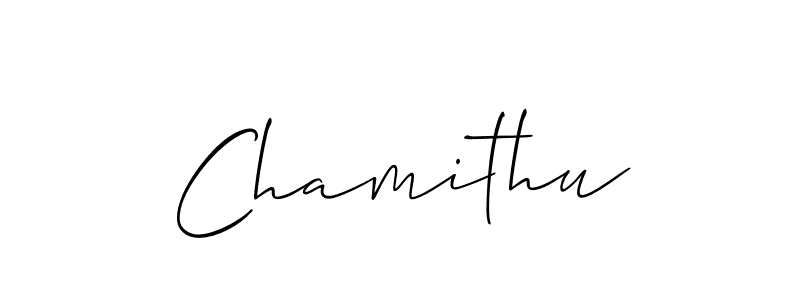 How to make Chamithu name signature. Use Allison_Script style for creating short signs online. This is the latest handwritten sign. Chamithu signature style 2 images and pictures png