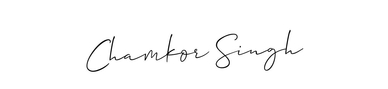 Chamkor Singh stylish signature style. Best Handwritten Sign (Allison_Script) for my name. Handwritten Signature Collection Ideas for my name Chamkor Singh. Chamkor Singh signature style 2 images and pictures png