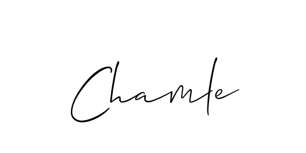 Here are the top 10 professional signature styles for the name Chamle. These are the best autograph styles you can use for your name. Chamle signature style 2 images and pictures png