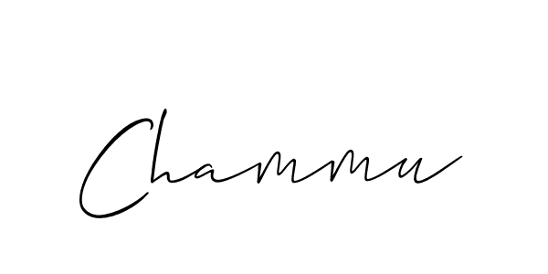 Create a beautiful signature design for name Chammu. With this signature (Allison_Script) fonts, you can make a handwritten signature for free. Chammu signature style 2 images and pictures png