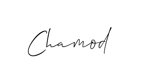 Best and Professional Signature Style for Chamod. Allison_Script Best Signature Style Collection. Chamod signature style 2 images and pictures png