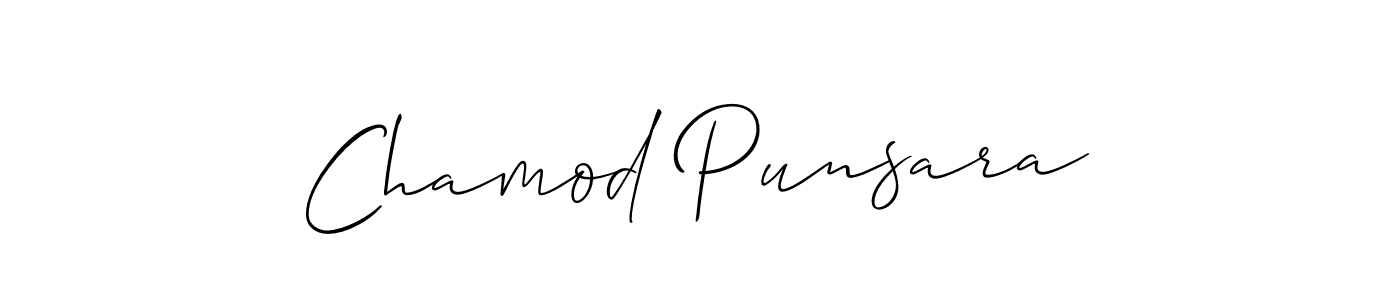 This is the best signature style for the Chamod Punsara name. Also you like these signature font (Allison_Script). Mix name signature. Chamod Punsara signature style 2 images and pictures png