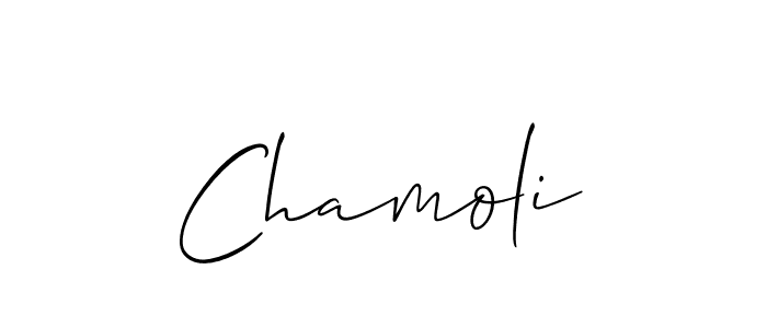 Chamoli stylish signature style. Best Handwritten Sign (Allison_Script) for my name. Handwritten Signature Collection Ideas for my name Chamoli. Chamoli signature style 2 images and pictures png