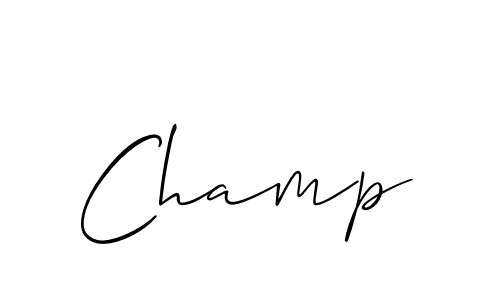 Make a beautiful signature design for name Champ. Use this online signature maker to create a handwritten signature for free. Champ signature style 2 images and pictures png