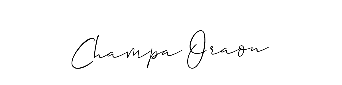 Best and Professional Signature Style for Champa Oraon. Allison_Script Best Signature Style Collection. Champa Oraon signature style 2 images and pictures png